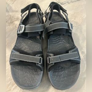 Merrell Vibram Black and Gray Men's Performance Sandals Size 13